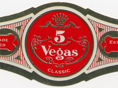 5 vegas classic cigars band image