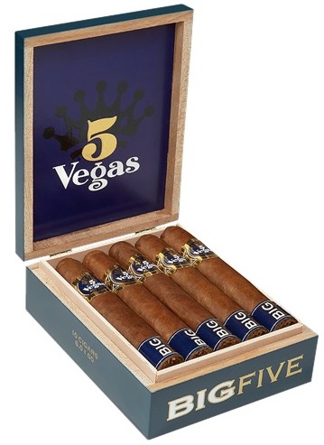 5 vegas big five cigars box open image