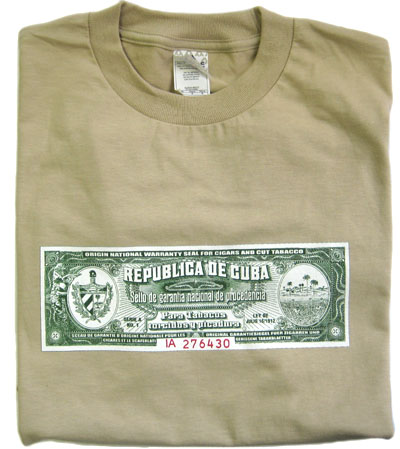 cuban cigar seal t shirt image