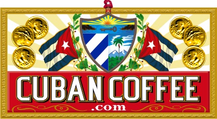 Cuban Coffee Logo T-Shirt - Tan