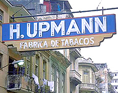 H. Upmann Factory Sign - Solid Oak, Handcrafted