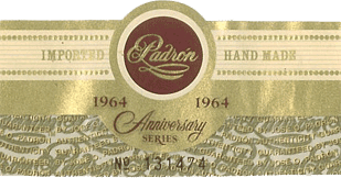padron anniversary 1964 cigars band image