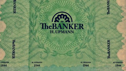 h upmann banker cigar label image