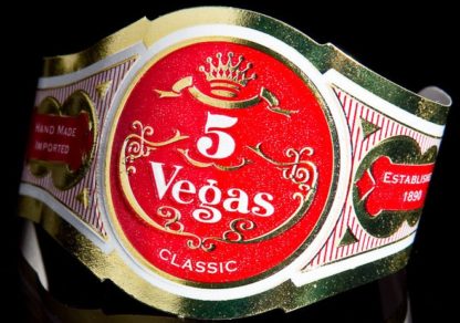 5 vegas cigars band image