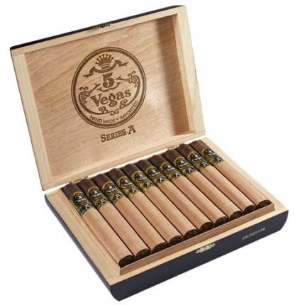5 vegas serie a cigars box image