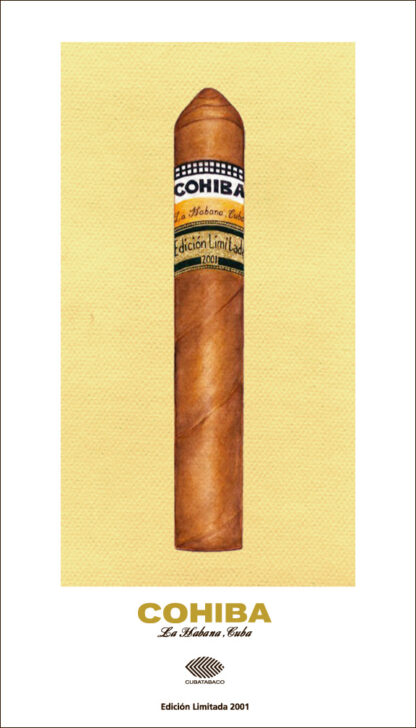 cohiba cigars art poster image