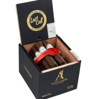 aj fernandez last call maduro cigars box image
