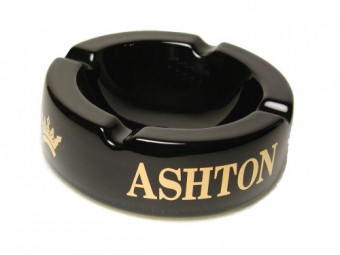 ashton cigars ashtray black image