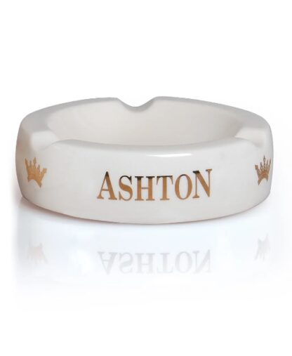 ashton cigars ashtray white image