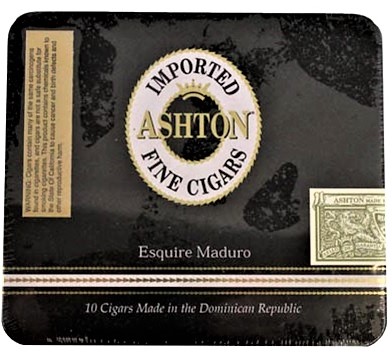 ashton esquire maduro cigars tin image