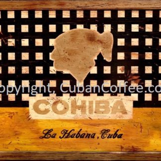 cohiba cigar sign poster image