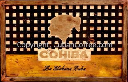 cohiba cigar sign poster image