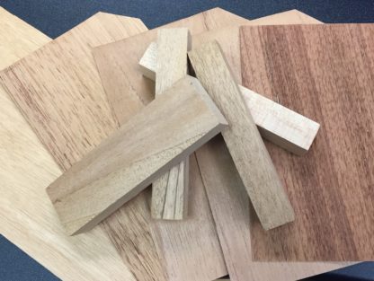 spanish cedar sheets and wood blocks image