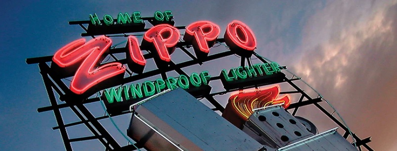 zippo lighter factory sign image