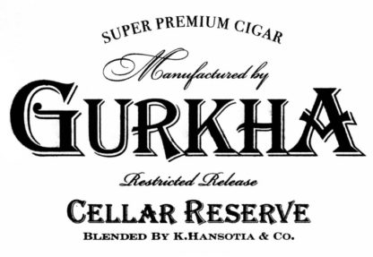 gurkha cellar reserve cigars logo image