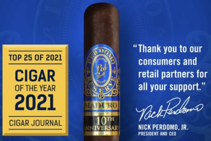 perdomo 10th anniversary maduro cigars graphic image