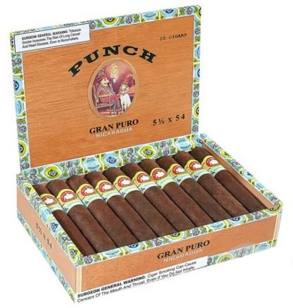 punch gran puro nicaragua cigars box open image