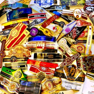 Set of 50 Collectible Cigar Bands, Used