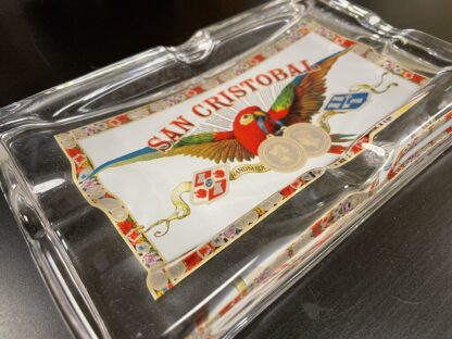 san cristobal cigar ashtray glass image