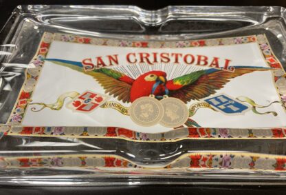 san cristobal cigars ashtray glass image