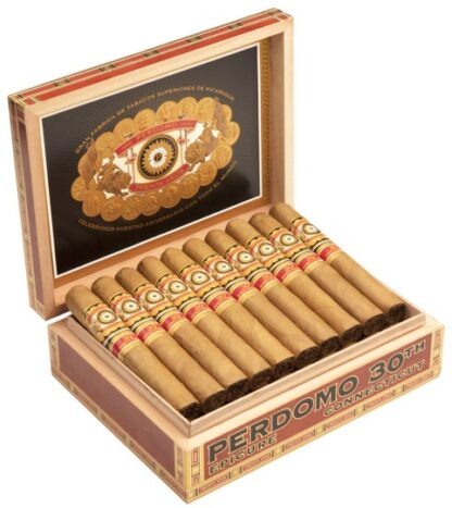 perdomo 30th anniversary connecticut cigars box image