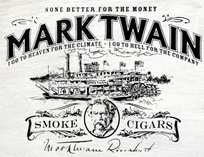 mark twain riverboat cigars logo image