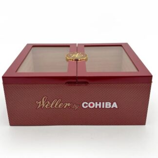 Weller Glasstop Humidor, Maroon - Official 2025 Release
